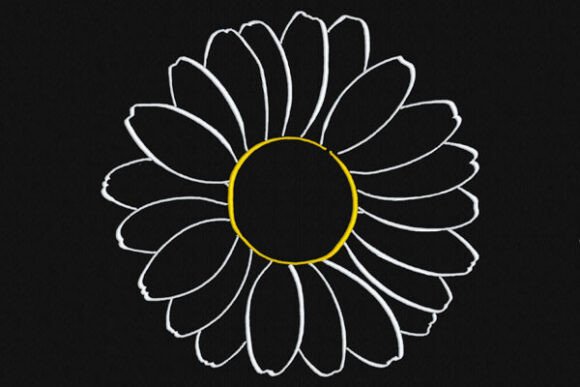 6 x6 Daisy Outline: A Stylish Embroidery Design