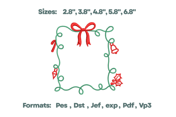 Bell Holly Garland Frame Monogram: A Festive Delight