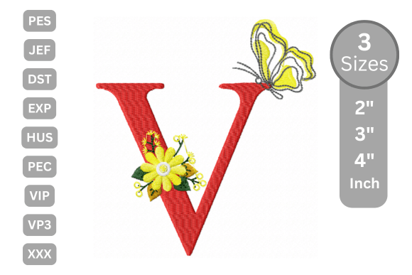 Butterfly Bloom Alphabet - V: A Festive Touch