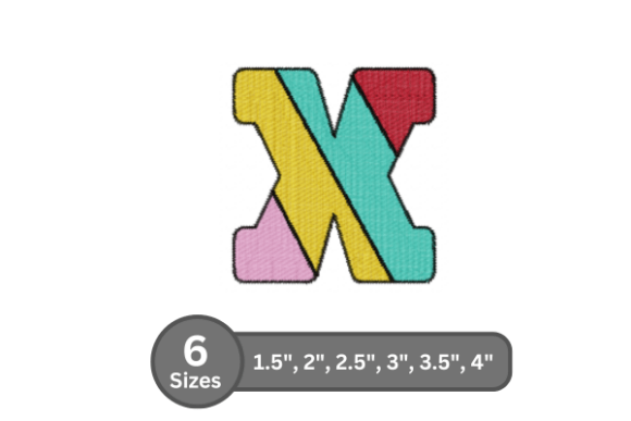 Candy Stripe Alphabet -X: A Sweet Addition to Your Designs