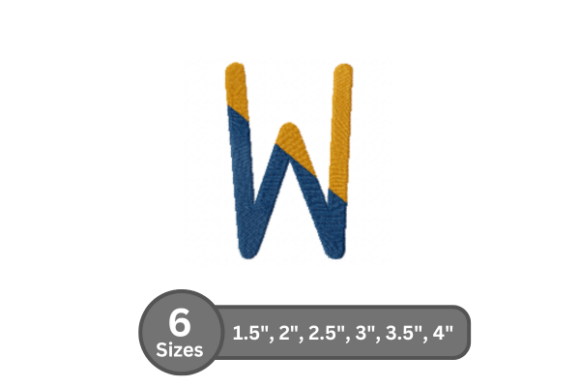 Chalk Split Alphabet -W: A Versatile Embroidery Font