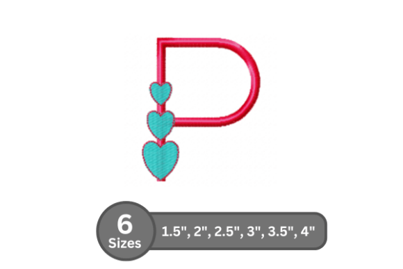 Charming Candy Heart Alphabet -P for Personalized Gifts
