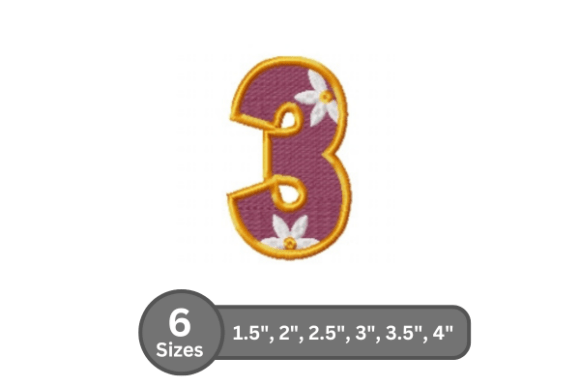Charming Daisy Joy Number -3 for Personalized Gifts