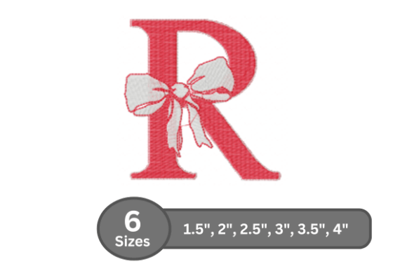Cherry Knot Alphabet - R: A Stylish Monogram Design