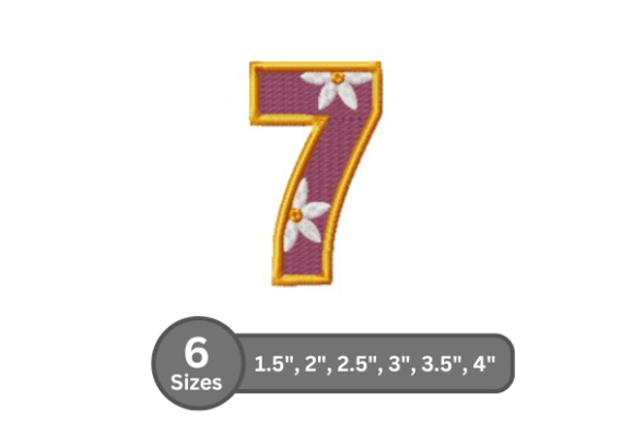 Daisy Joy Number -7: A Versatile Embroidery Design