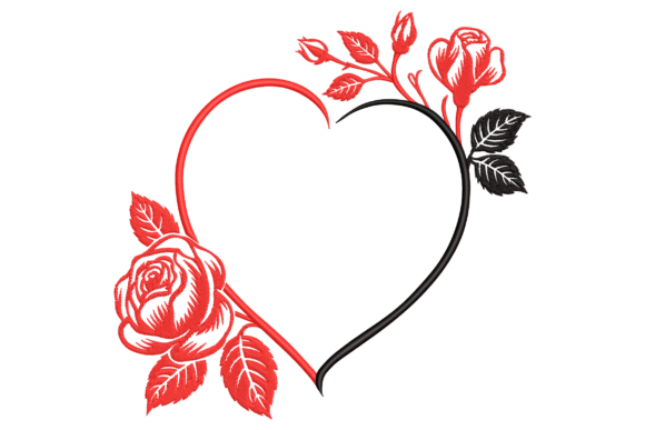 Elegant Floral Heart Frame for Business Use