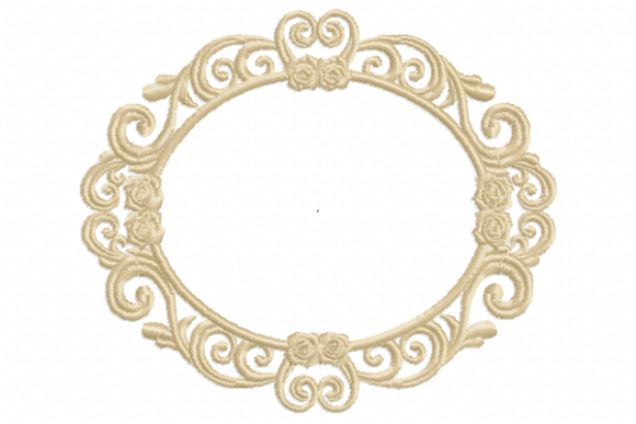 Elegant Frame Rose: Perfect for Seasonal Embroidery