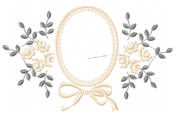 Frame Roses: A Charming Embroidery Design for Business