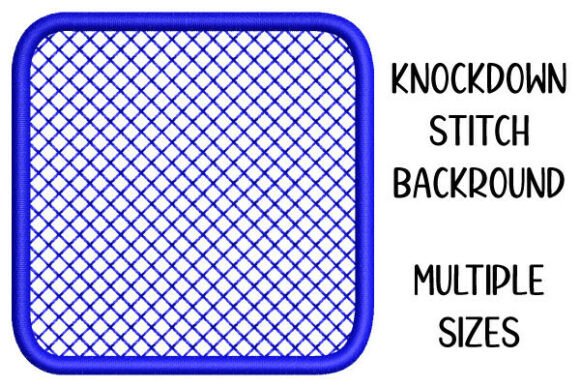 Knockdown Stitch Rounded Square Shape