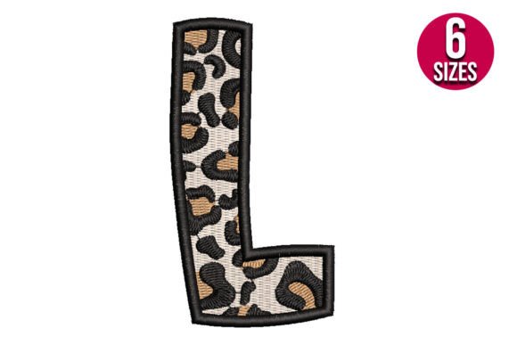 Leopard Print Alphabet Font Letter L: A Bold Holiday Choice