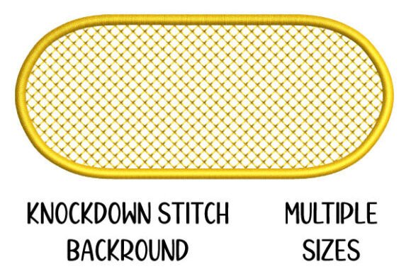 Oval Shape Knockdown Stitch Background