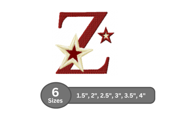 Star Pop Alphabet - Z: Stylish Monogram Design