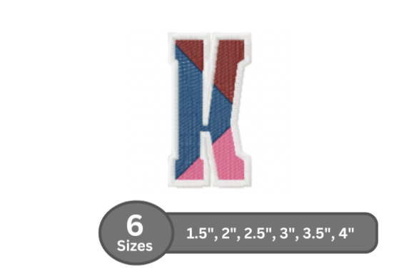 Street Varsity Alphabet - K: A Bold and Stylish Choice