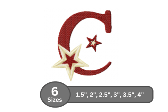 Stylish Star Pop Alphabet - C for Boutique Sweatshirts